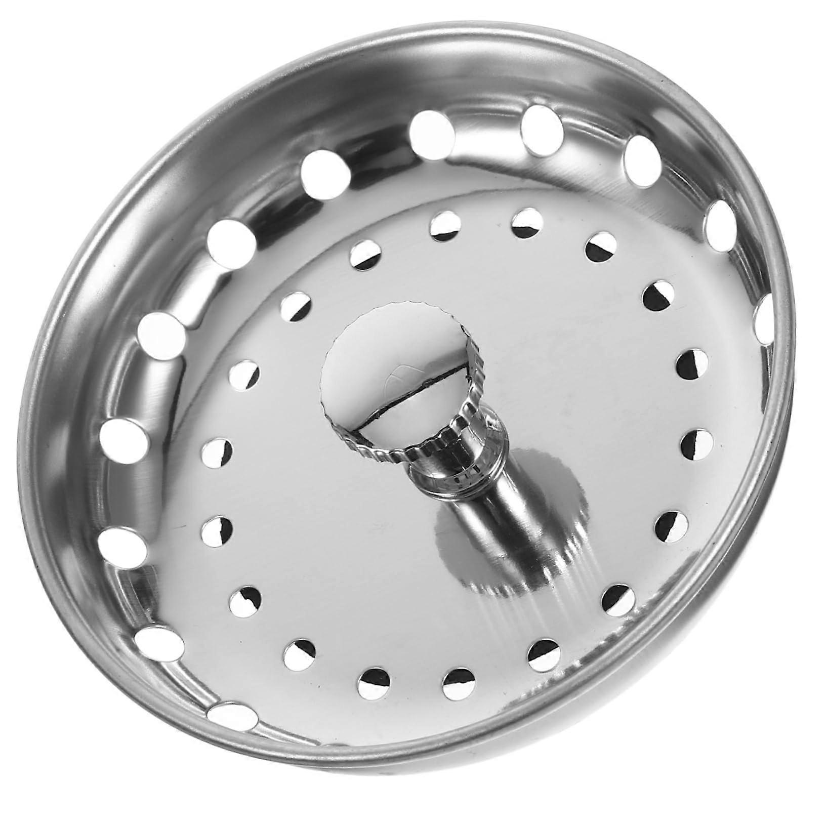Kitchen Sink Strainer and Stopper Dual Function Rust Resistant Stainless Steel Universal Fit