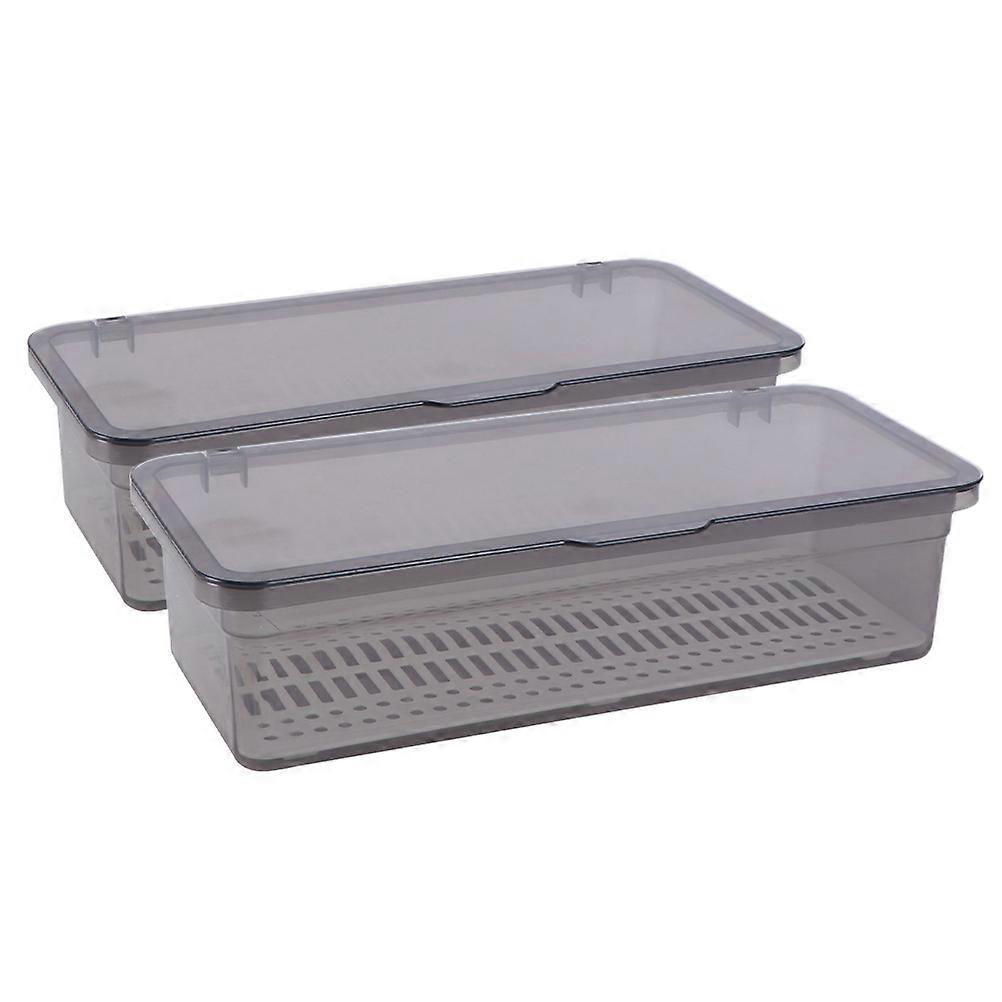 Reusable Utensil Holder for Tableware with Water Drain 2Pcs Set