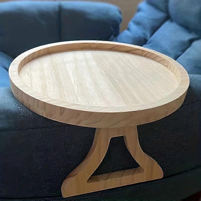 Foldable Bamboo Sofa Armrest Tray �C Stable Hardwood End Table, No Power Required, Perfect Valentine's Day Gift