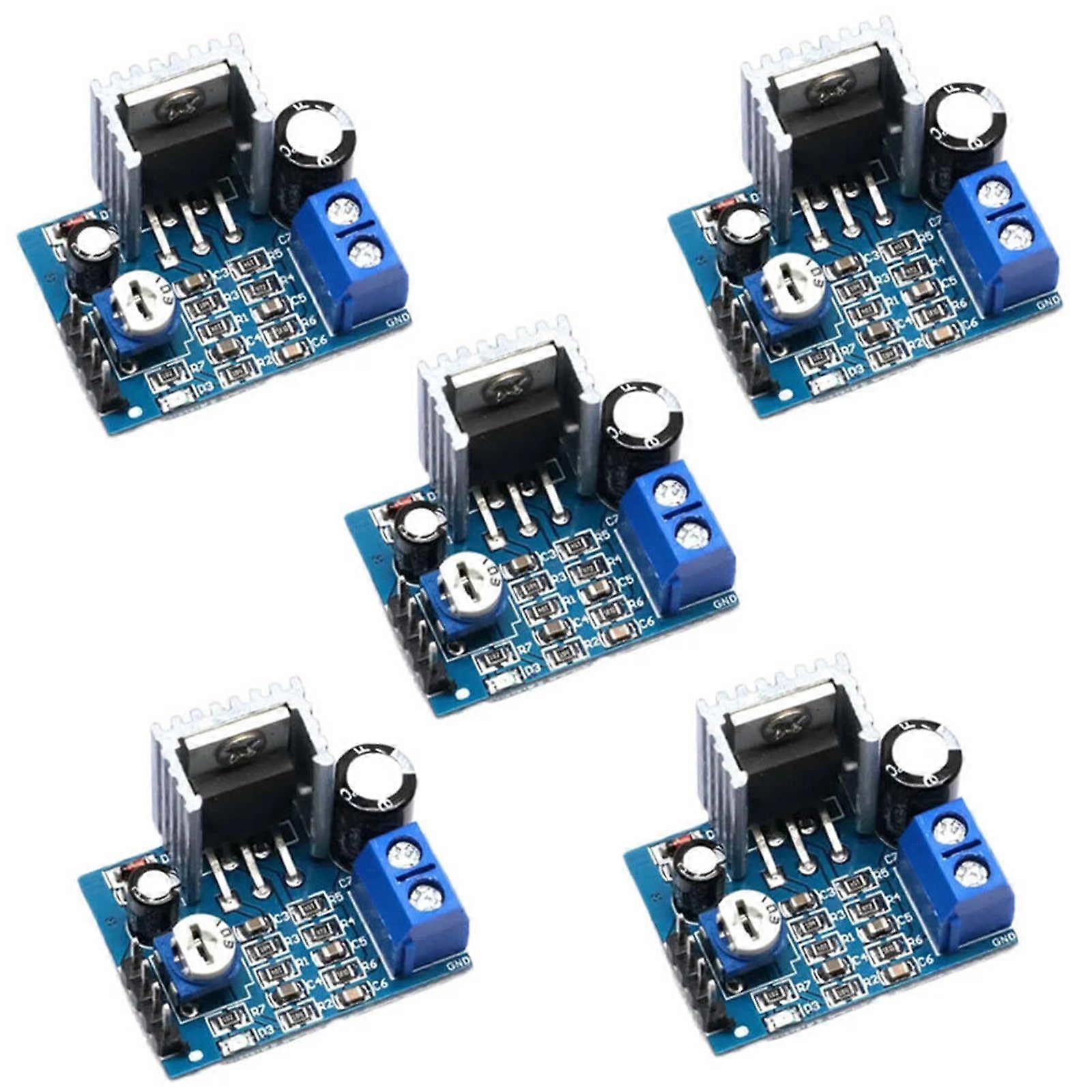 5PCS 18W Audio Power Amplifier Board Mono Module with Volume Control and Efficient Heat Dissipation