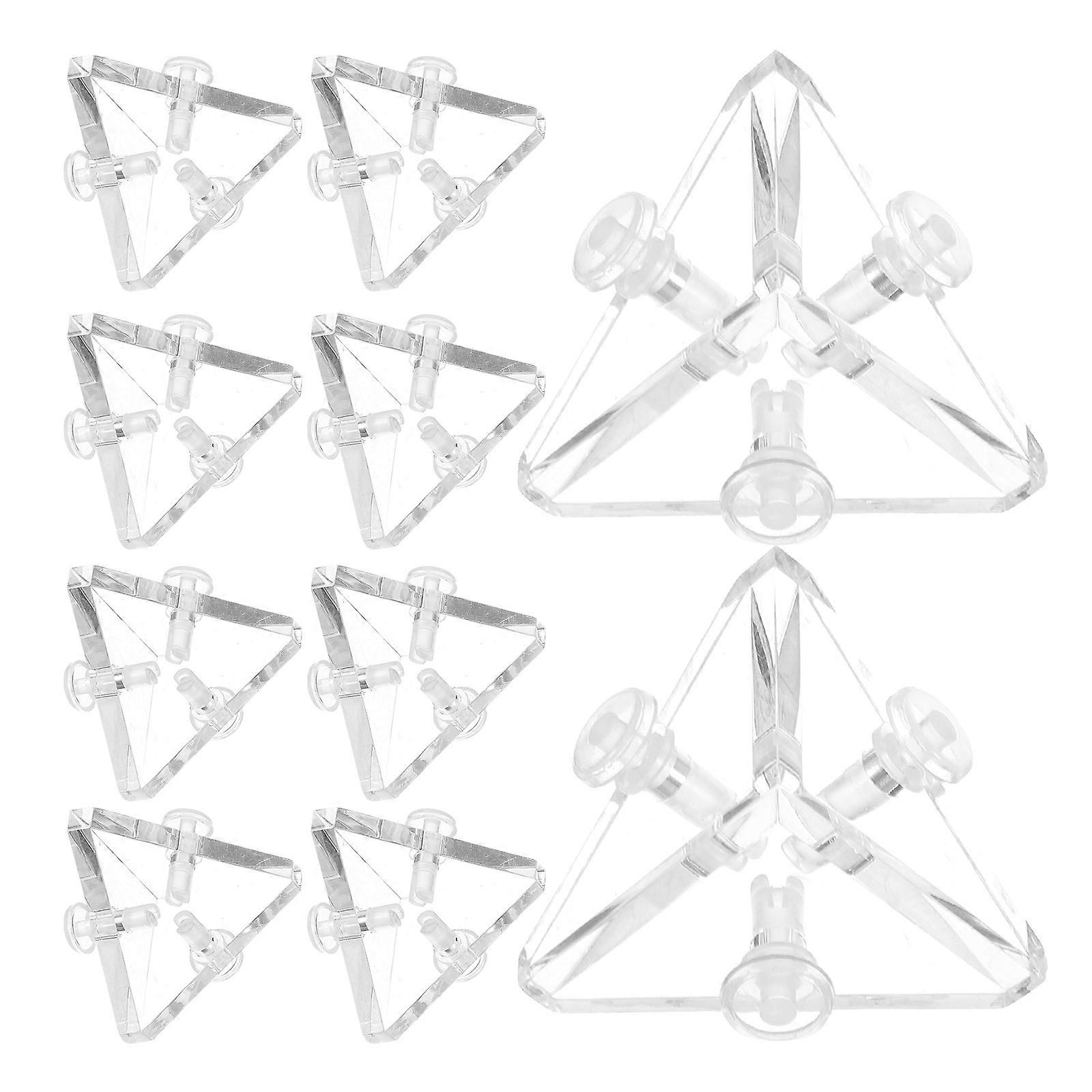 Triangle Connector Acrylic Display Cabinet for Stable Connection 12Pcs