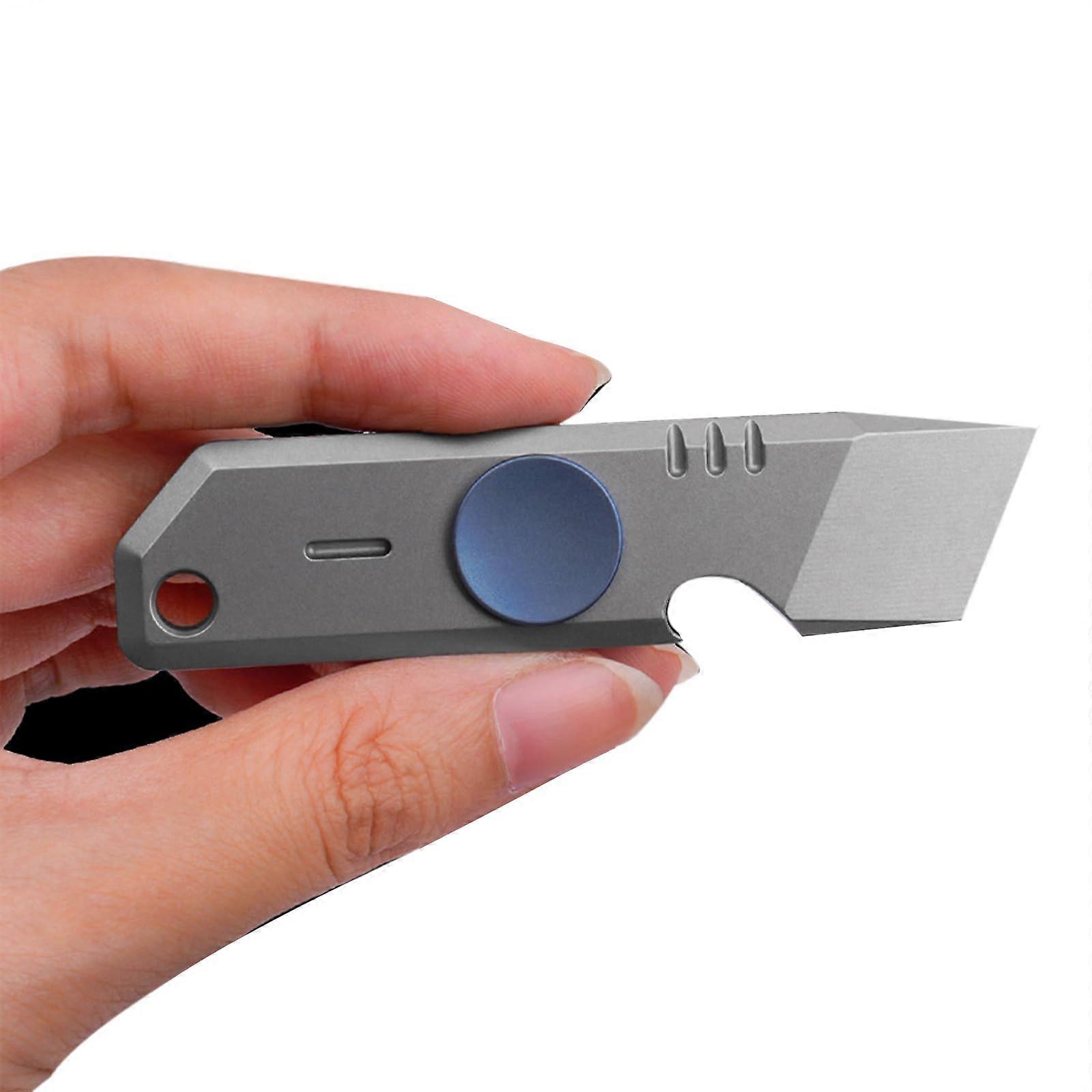 Titanium Pry Bar EDC Tool with Bottle Opener, Mini Crowbar Keychain for Everyday Carry