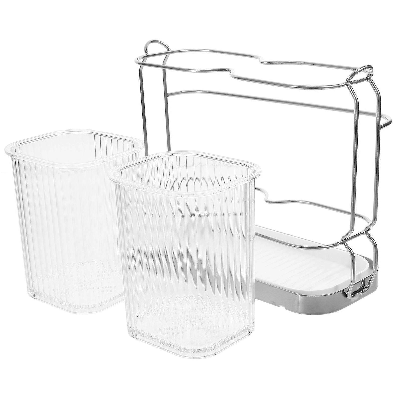 Utensil Holder Wall Mount Fork Spoon Organizer for Efficient Storage