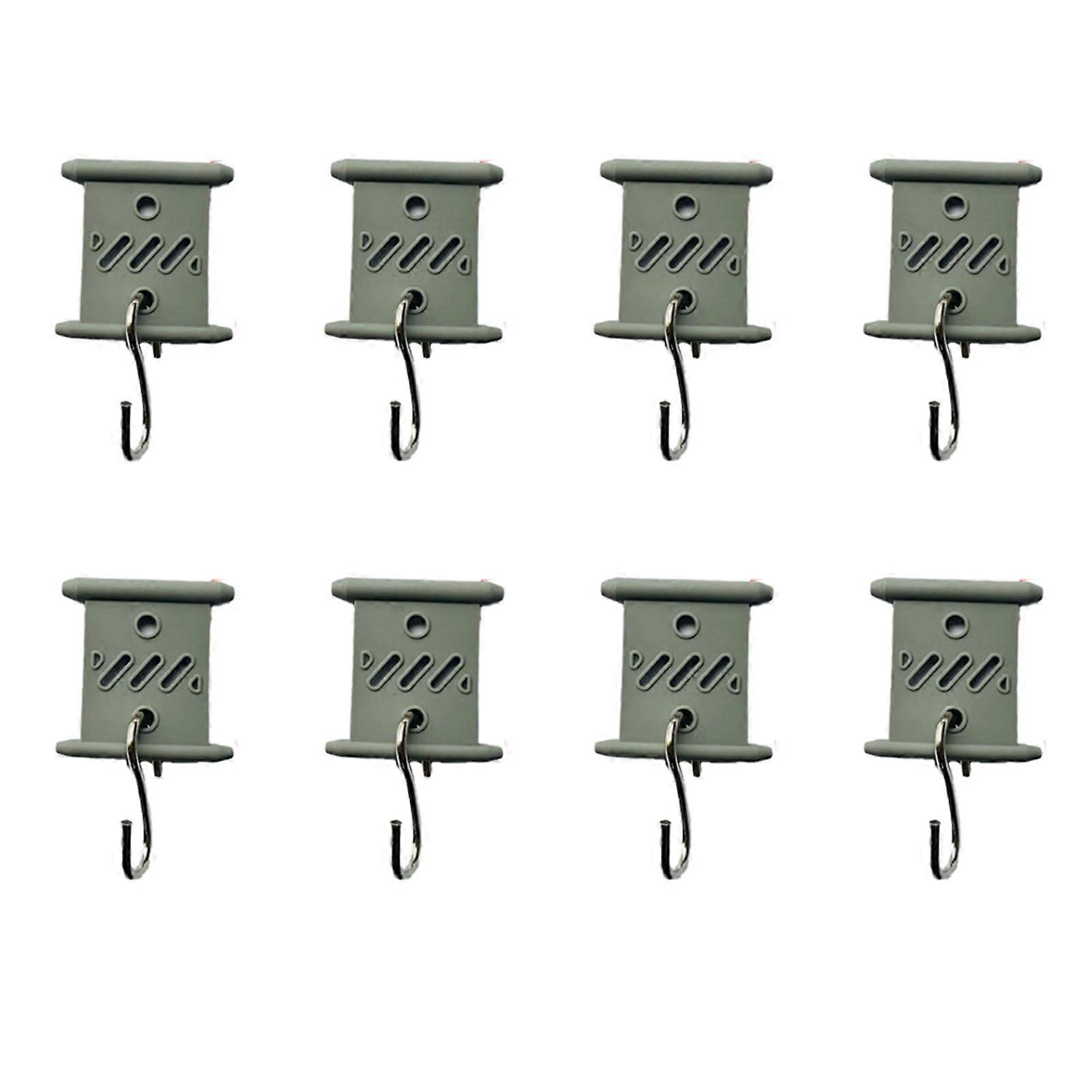 8 Pack RV Awning Hooks for Roller Track, RustProof SShaped Design, Supports 15lb, Camping Use