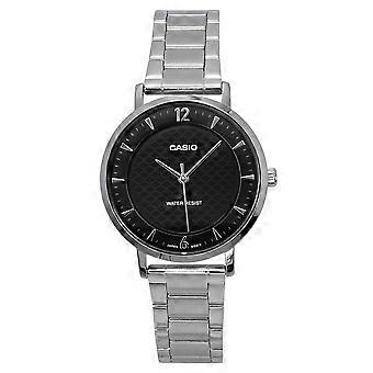 Casio Standard Analog Ruostumattomasta Teräksestä Musta Kellotaulu Quartz LTP-VT04D-1A Naisten Kello