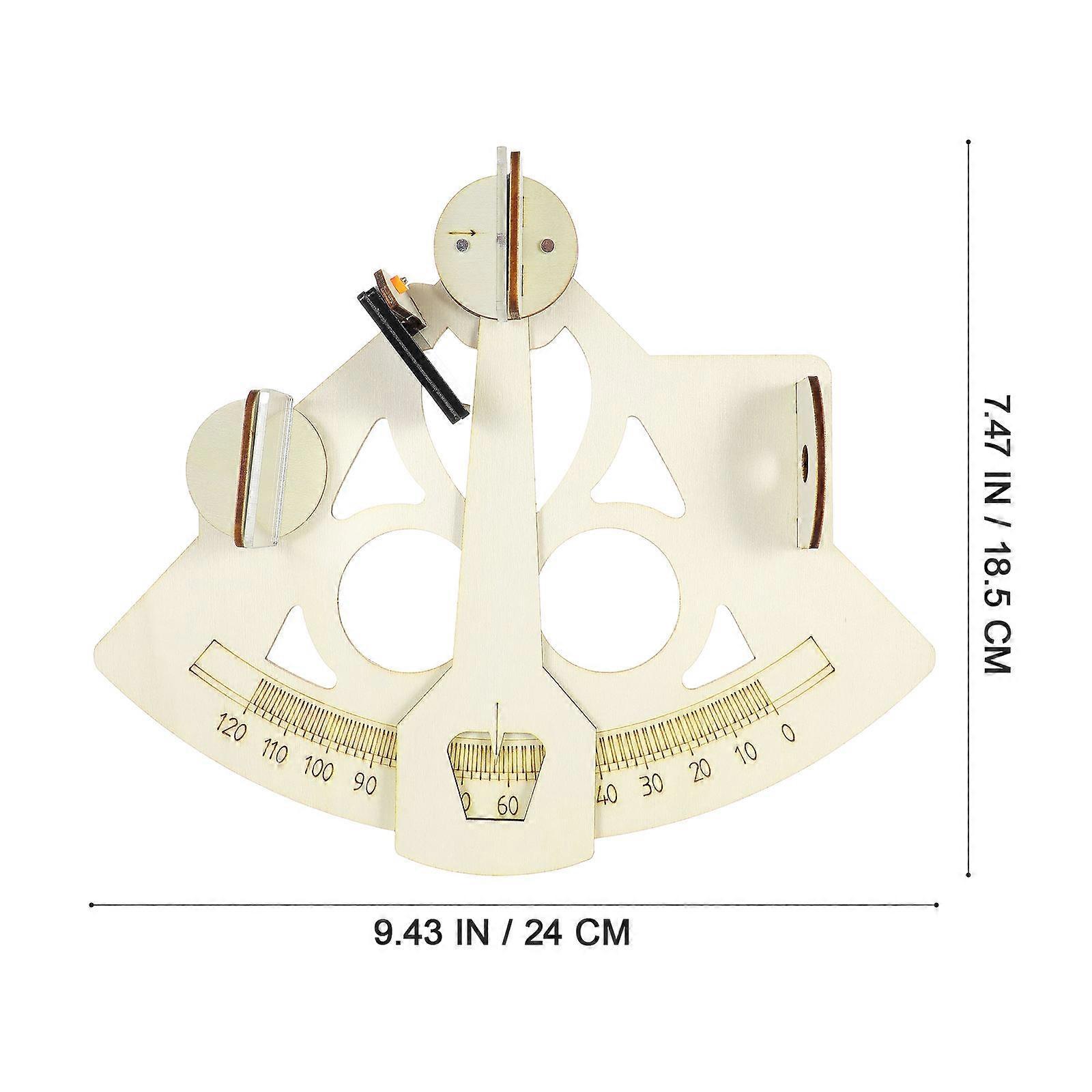 Educational DIY Nautical Sextant Model Kit for Kids Playing 1Set