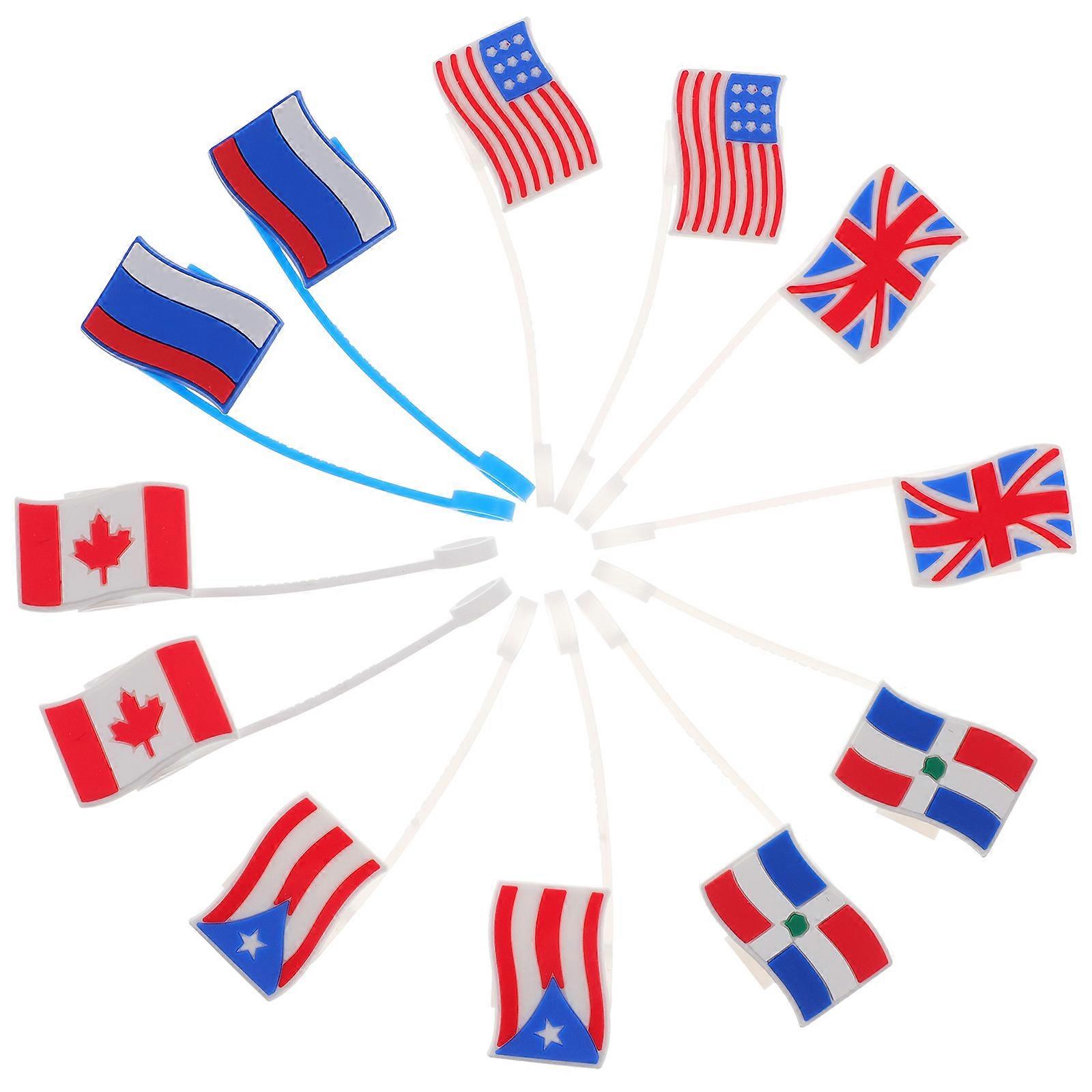 Straw Caps Silicone Straw Tip Covers for Drinking 12Pcs Reusable Beverage Straws