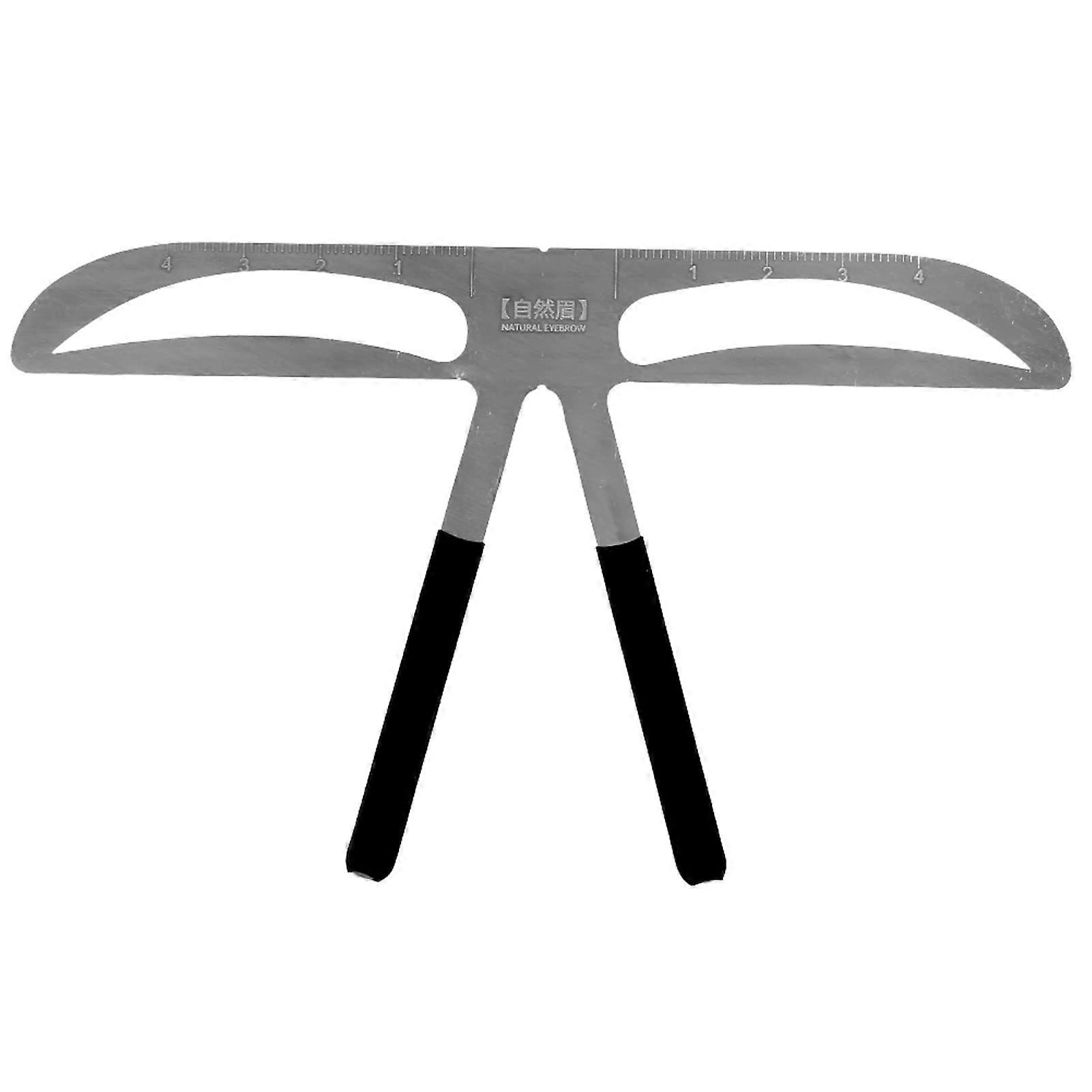 Stainless Steel Eyebrow Ruler with ThreePoint Positioning for Precise Brow Mapping and Microblading