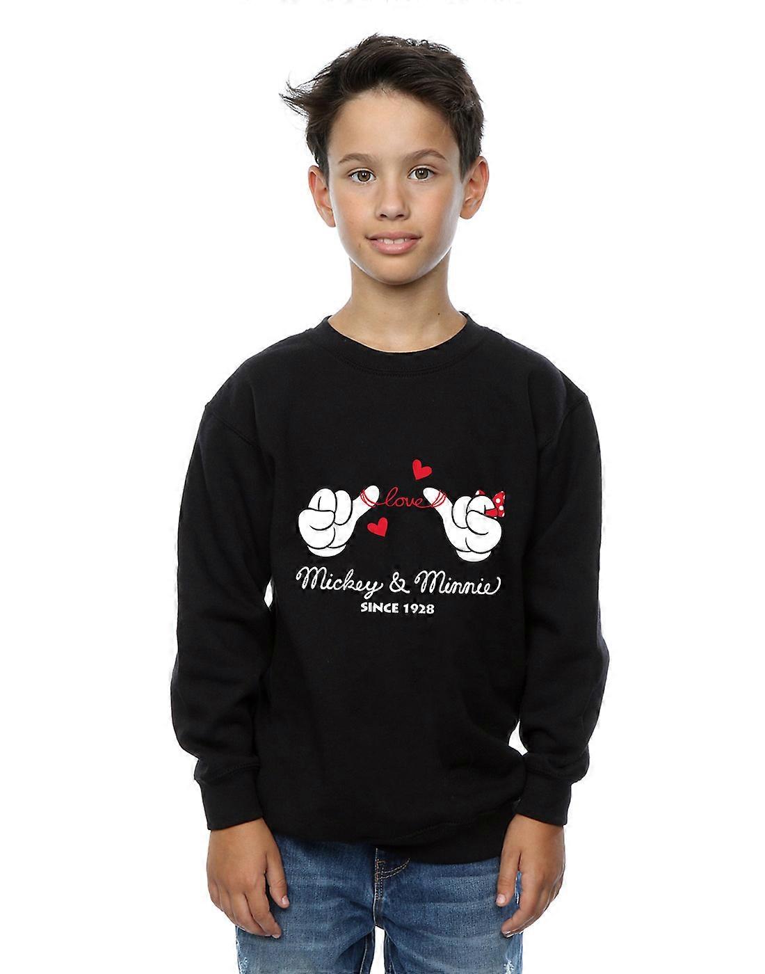 Disney Boys Mickey Mouse Love Hands Sweatshirt