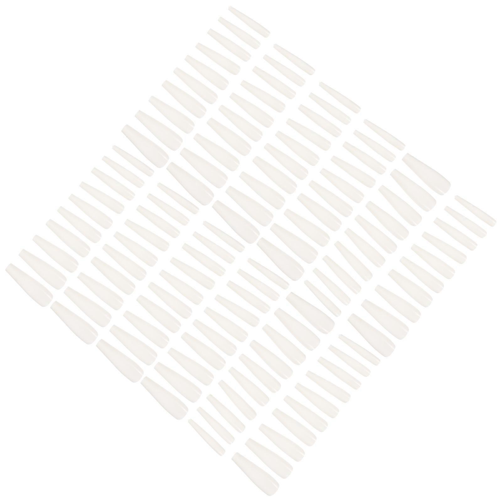 False Nails Fingernail Decors for 500Pcs Removable Long Coffin Tips