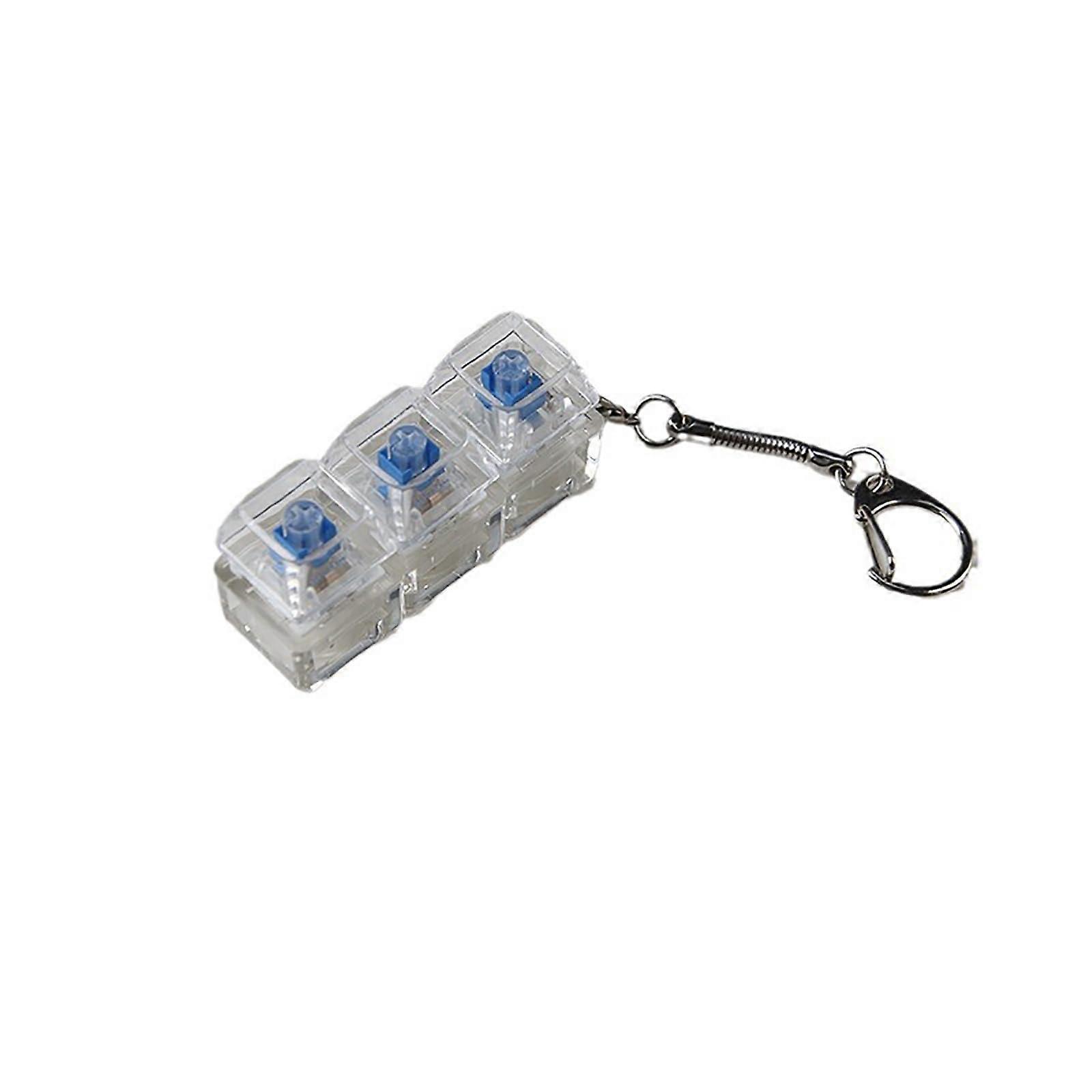 Mechanical Keyboard Switch Tester with LED Keychain Toy for Switch Sampling and Stress Relief