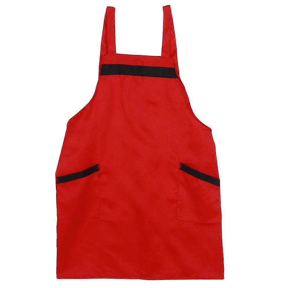 Comfortable Soft Polyester Home Kitchen Apron with Pockets for Indoor and Outdoor Use