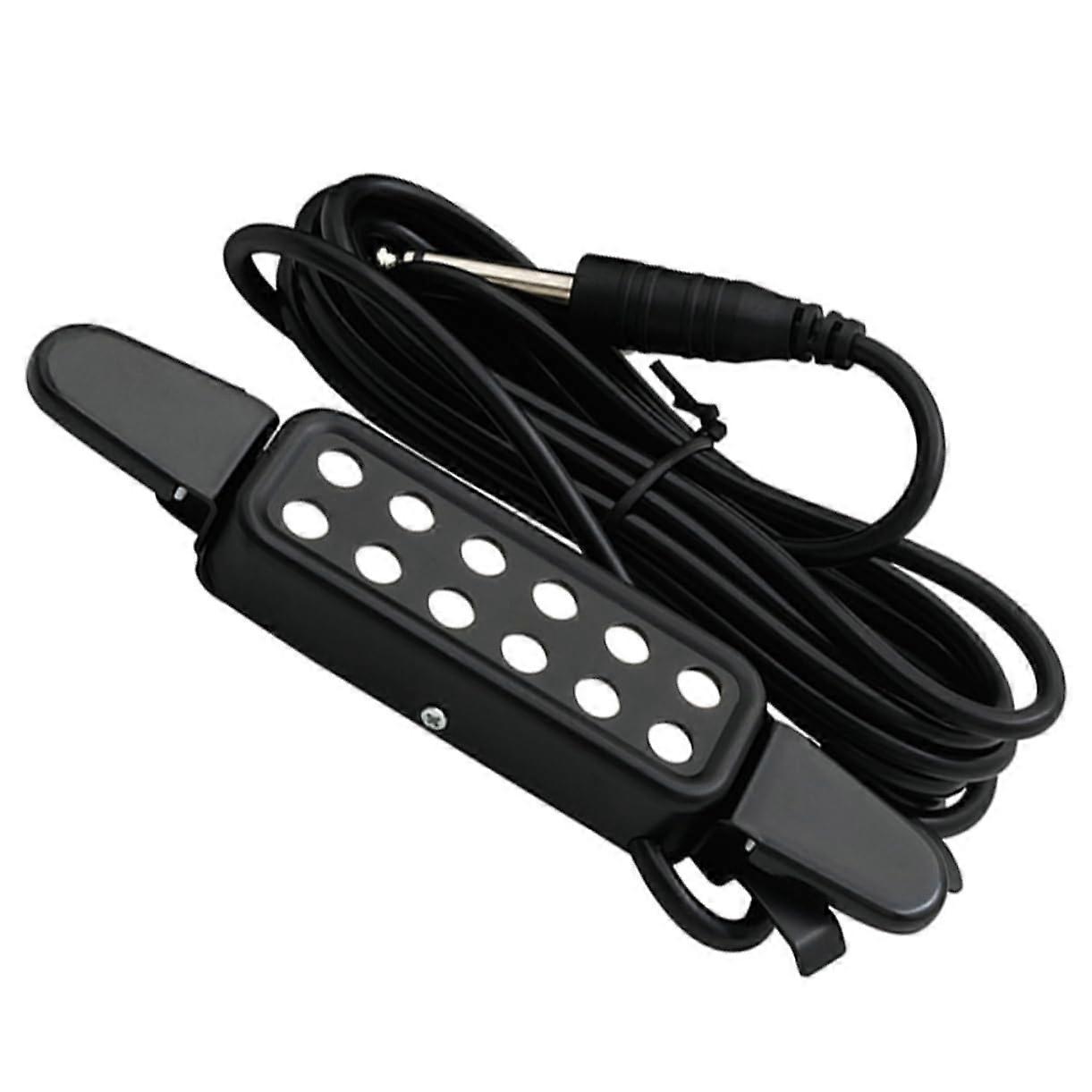 Sensitivity Acoustic Guitar Pickup Piezo ClipOn No Drill Installation with Cable