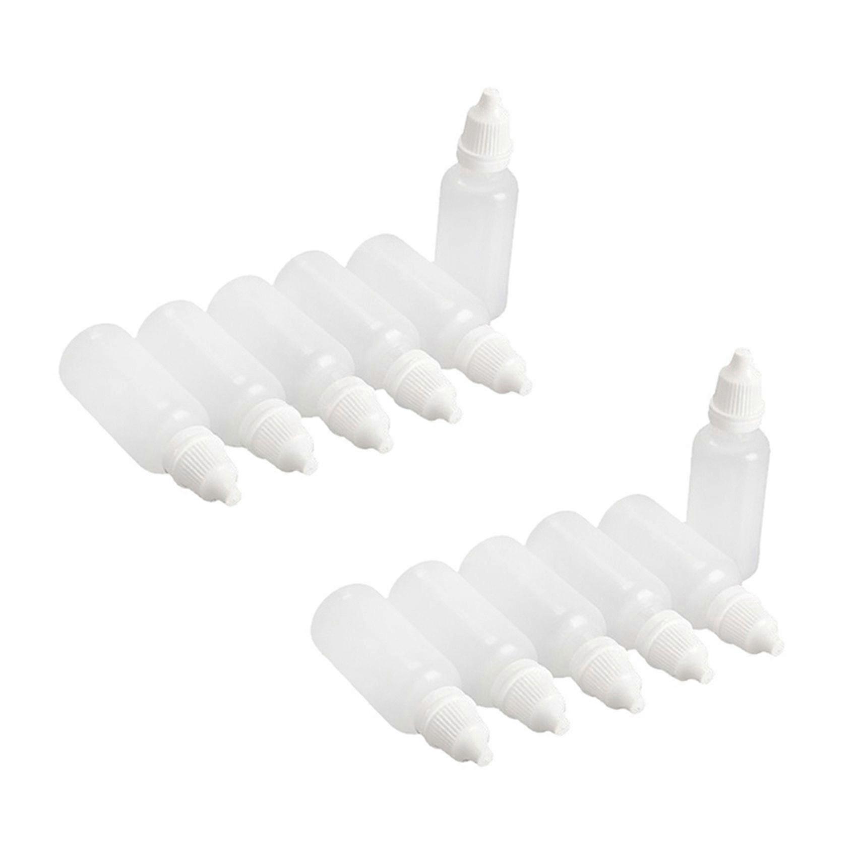 100Pcs Empty Plastic Squeezable Dropper Bottles (20Ml)