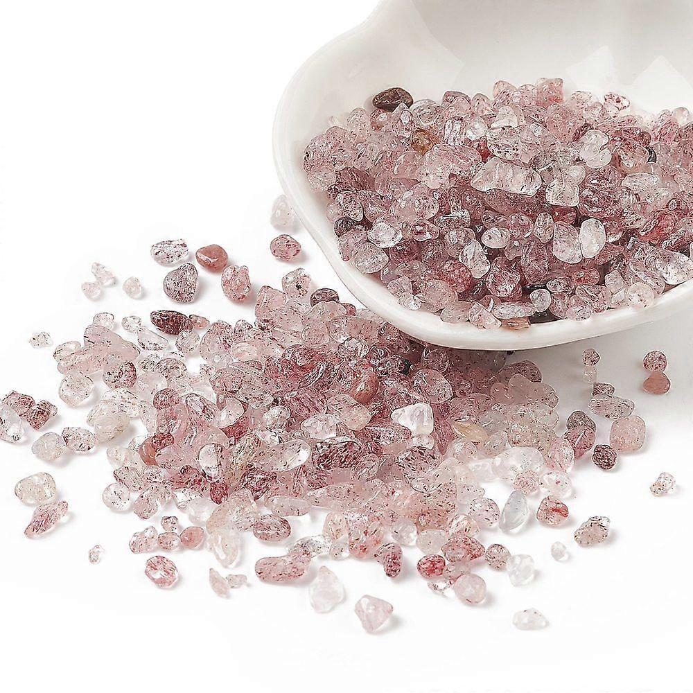 Natural Strawberry Quartz Chips Beads No Hole 2mm