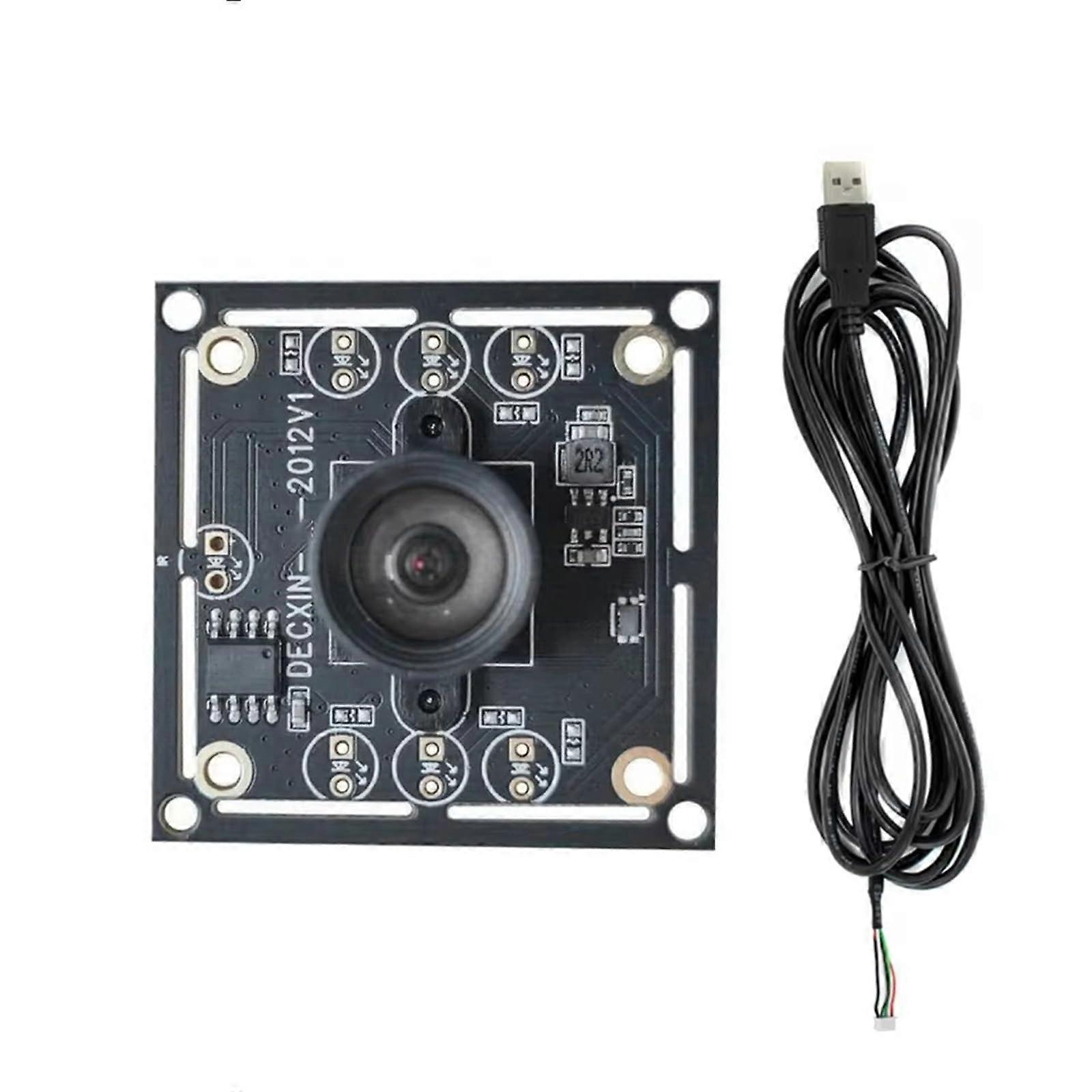 USB Face Recognition Camera Module OV9732 1MP HD 100° Wide View with Adapter Cable