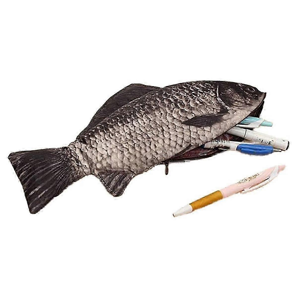 Fish Shaped Pencil Case Novelty Fish Pen Bag