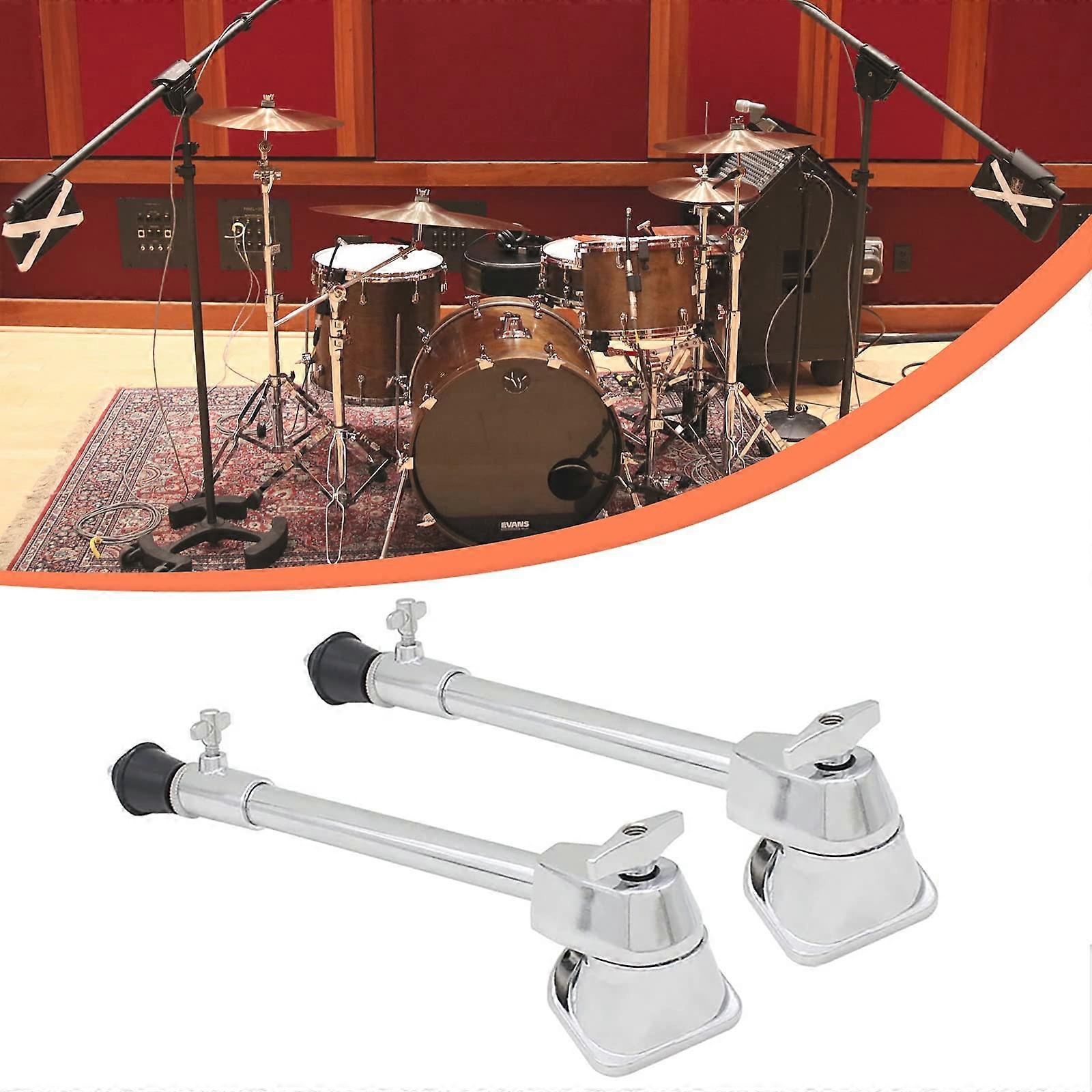 Bass Drum Spurs with Adjustable 360° Support Frame, Waterproof Rustproof Stability for All Drums