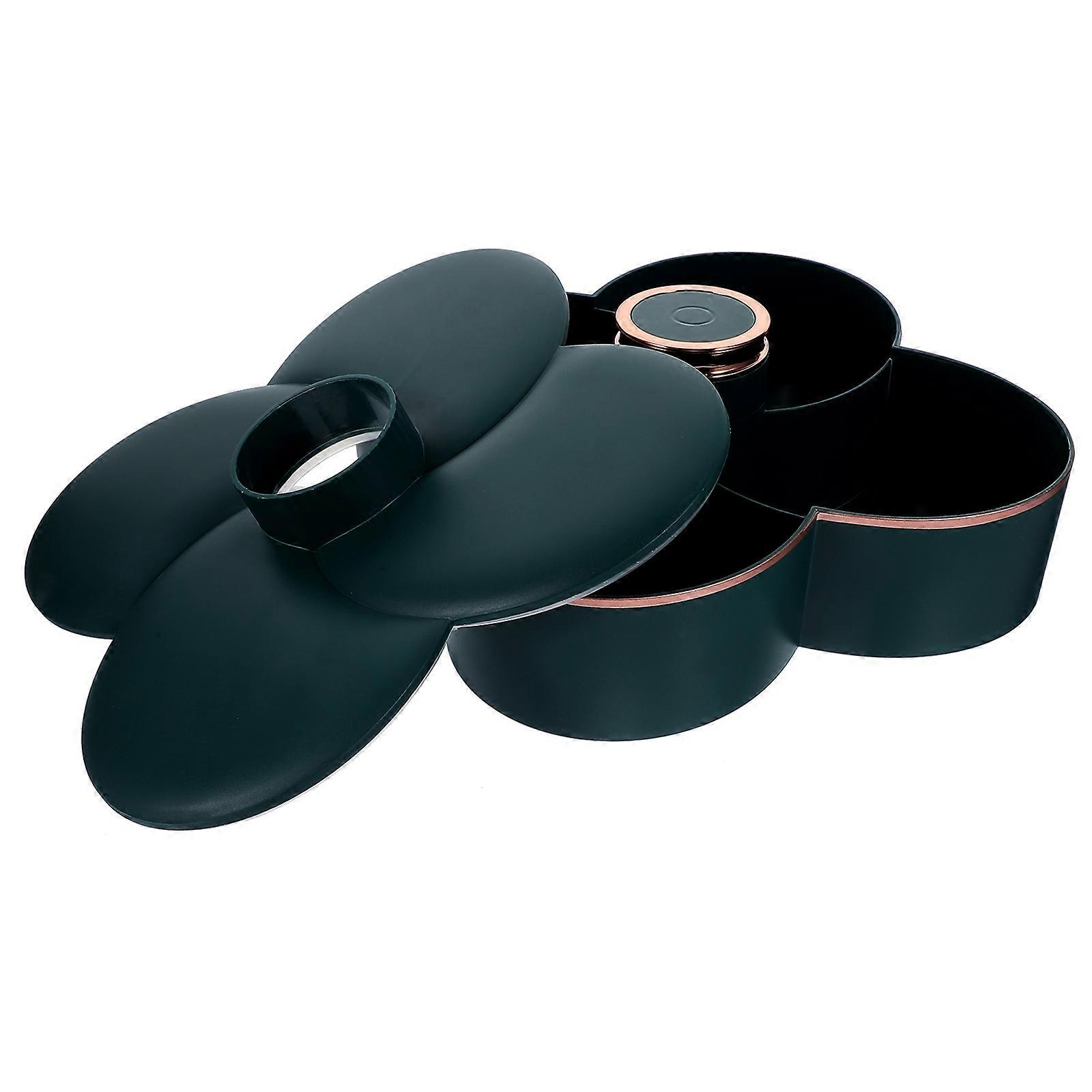 Compartment Snack Container Lidded Dried Fruit Case for Storage Use Candy Case
