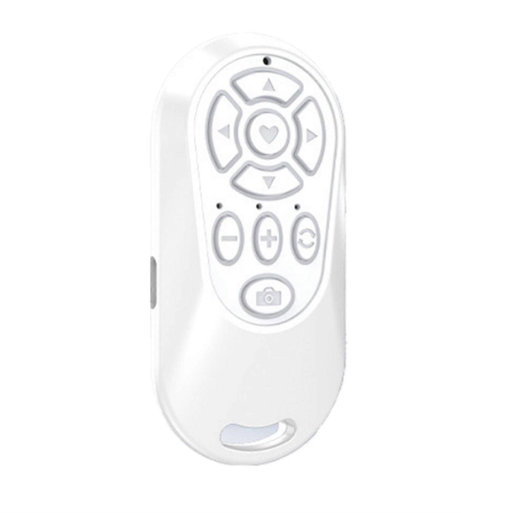 Wireless Bluetooth-Compatible Remote Control Button Controller Self-Timer Camera Stick Shutter Release Phone White