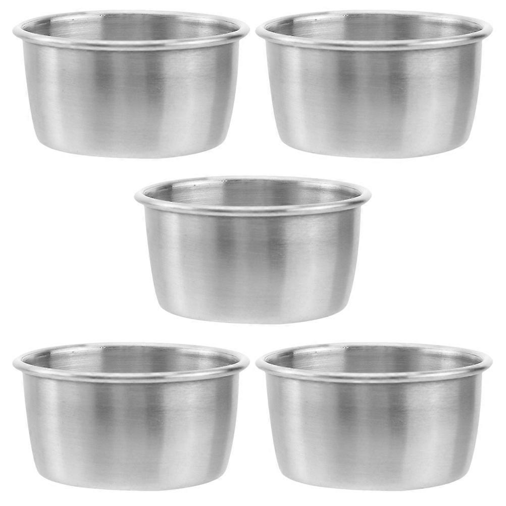 Kitchen Use Stainless Steel Sauce Cup 5Pcs Practical Condiment Cups