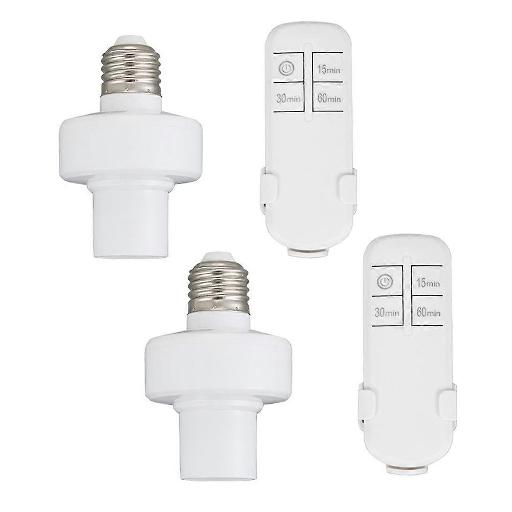 Remote Control Light Socket,Wireless Light Switch Kit with Timer,E26 E27 Bulb Lamp Holder ,for Attic,Garage,Stairwell