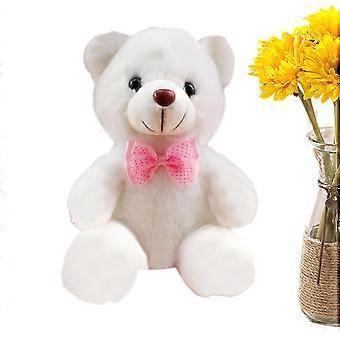 Leuchtender, weißer Teddybär mit warmem LED-Licht, ultraweiches Plüschtier für Kinder