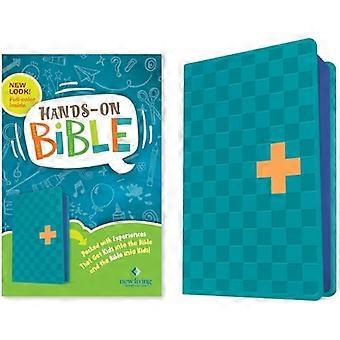 NLT Hands-On Bible, kolmas painos (nahkamainen, sininen ruuturisti)