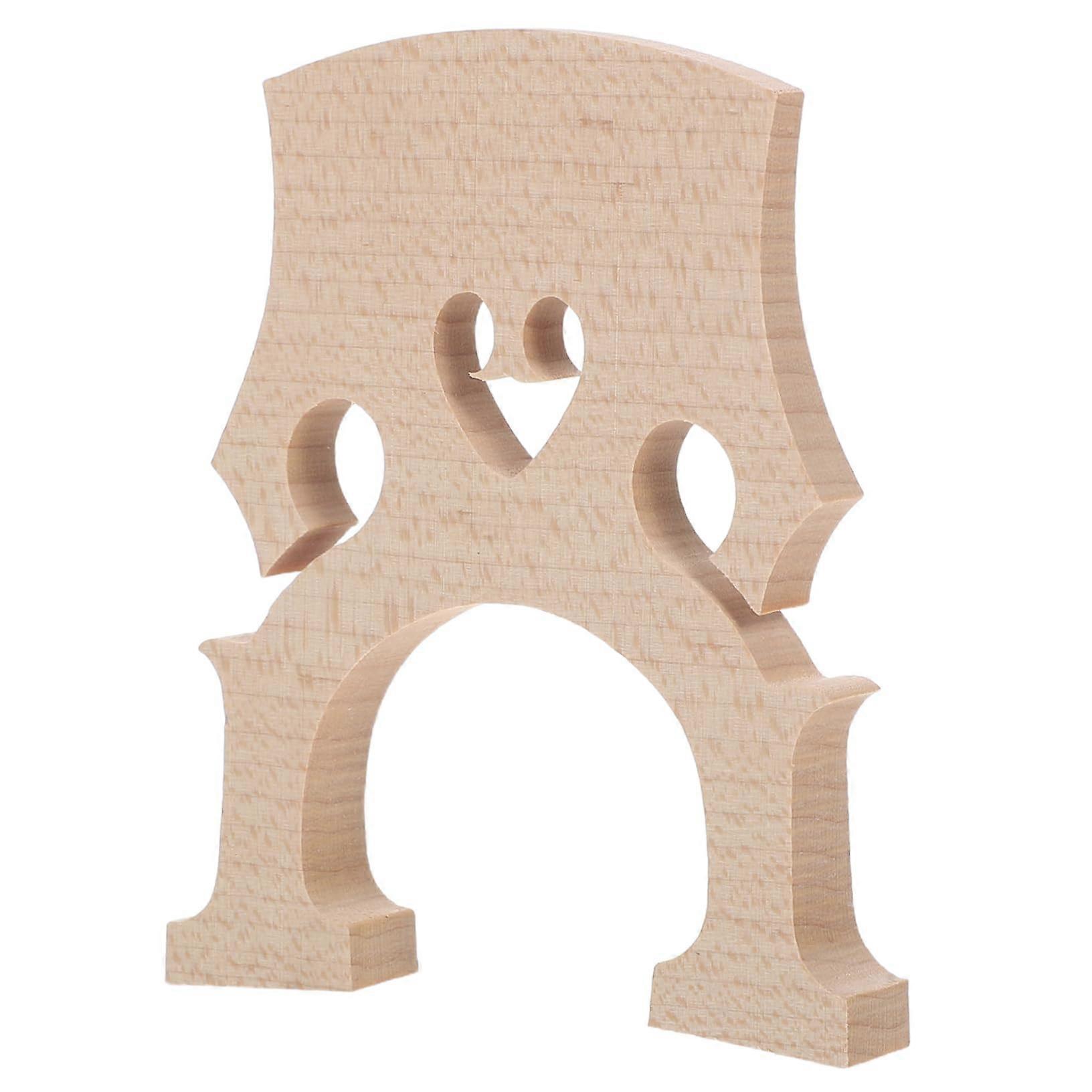 Maple Cello Bridge with Dark Grain Finish for Student Practice and Stable String Support