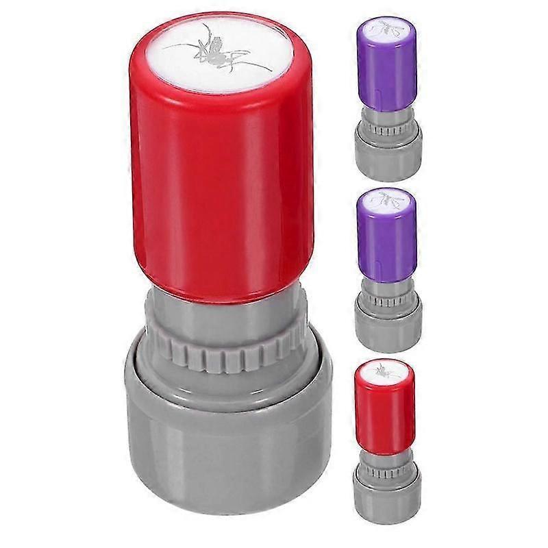 Self inking stamp set for tricks and pranks 4pcs