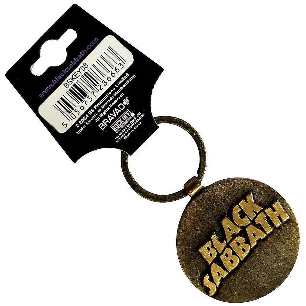 Black Sabbath 3D Wavy Logo Double Sided Keyring Keychain