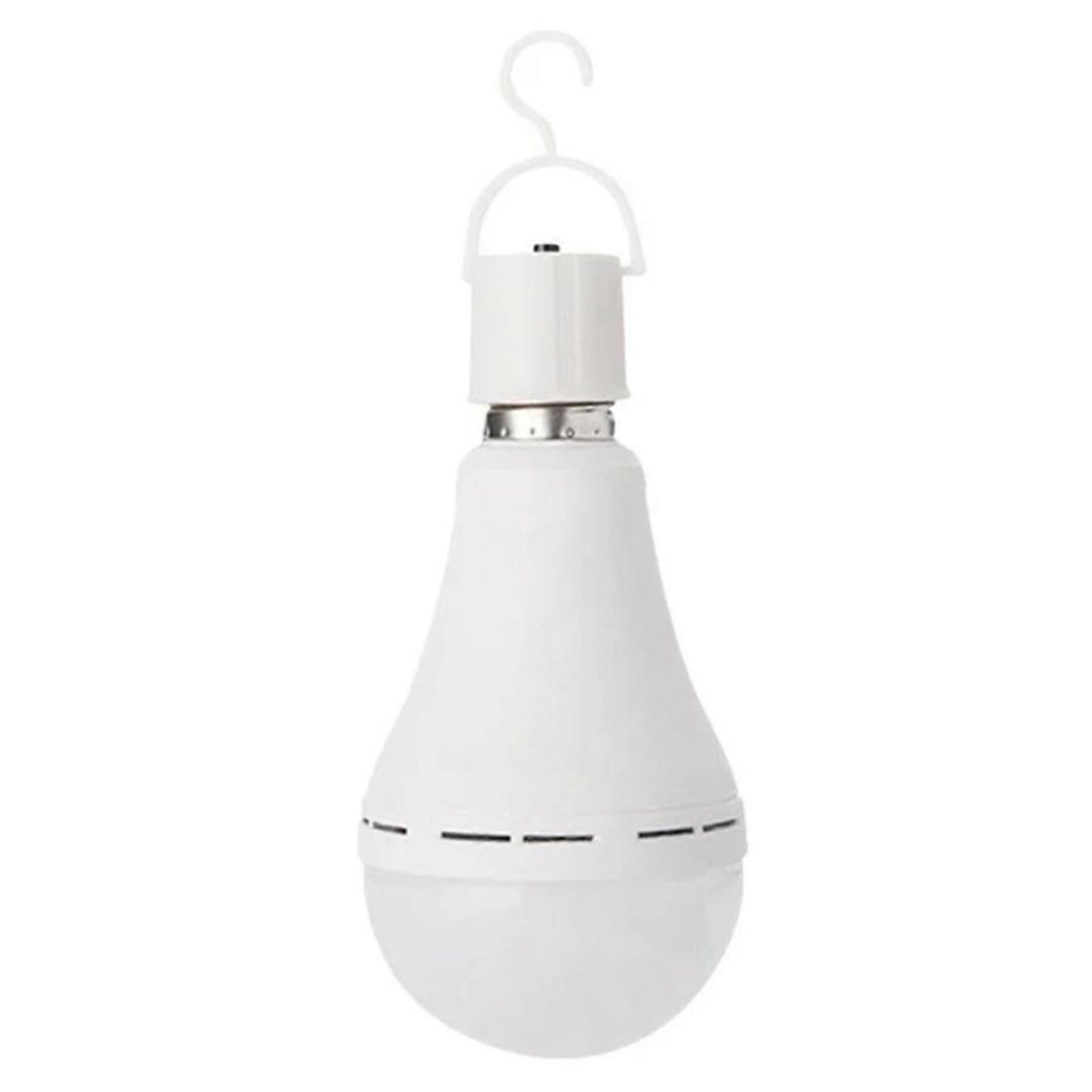 Rechargeable LED Light Bulb - E27 Socket, Portable Flashlight for Camping & Emergency Use, 3 Lighting Modes