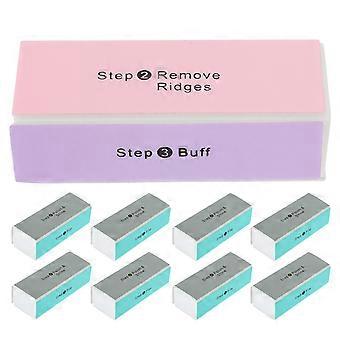 10pcs Four Sided Nail Files Useful EVA Nail Files Practical Manicure Tools Nail Art Supplies for Women Female