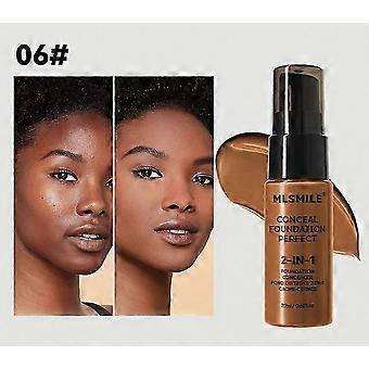 Liquid Foundation, Colour Changing Concealer 2 IN 1 Face Foundation, Long Lasting Waterproof Primer Cream for Mature Skin, Full Coverage Concealer Nat