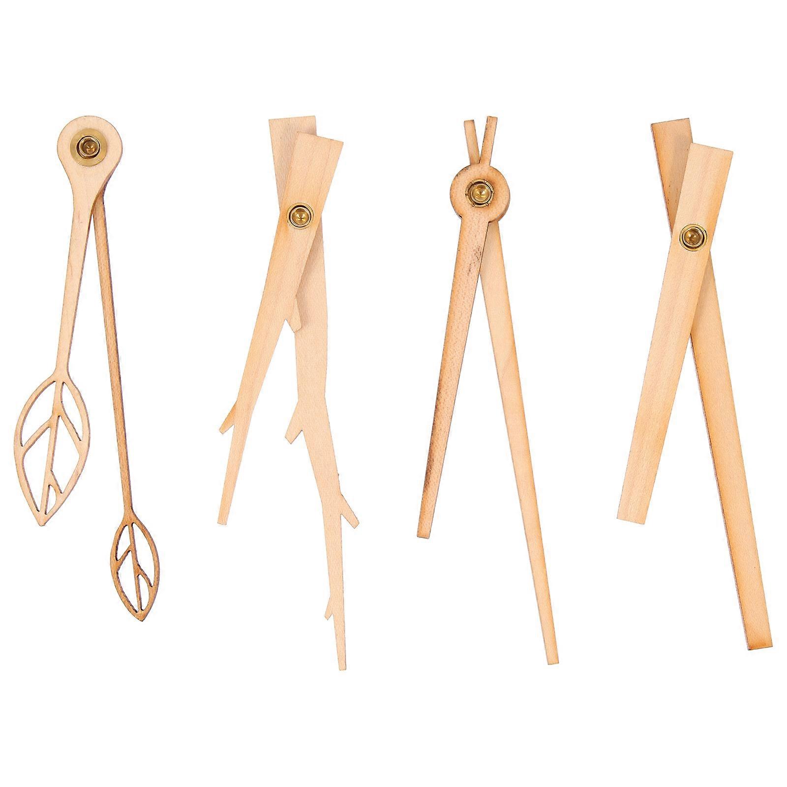 DIY Clock Pointers Wooden Clock Hands for Decoration 4Sets Durable Replacement Parts