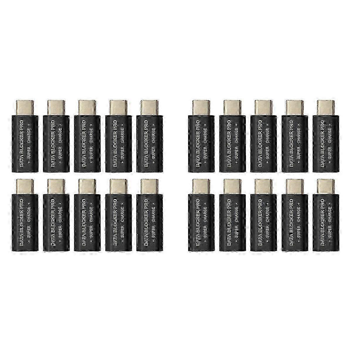 10Pcs USB Type-C Data Blocker Change Connector for Blocking Data Sync