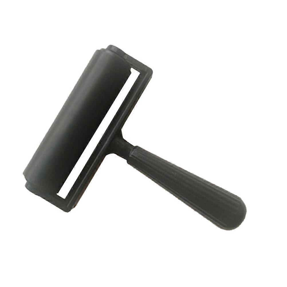 Printmaking Rubber Roller Craft Tool for Smooth Inking 10Cm Black