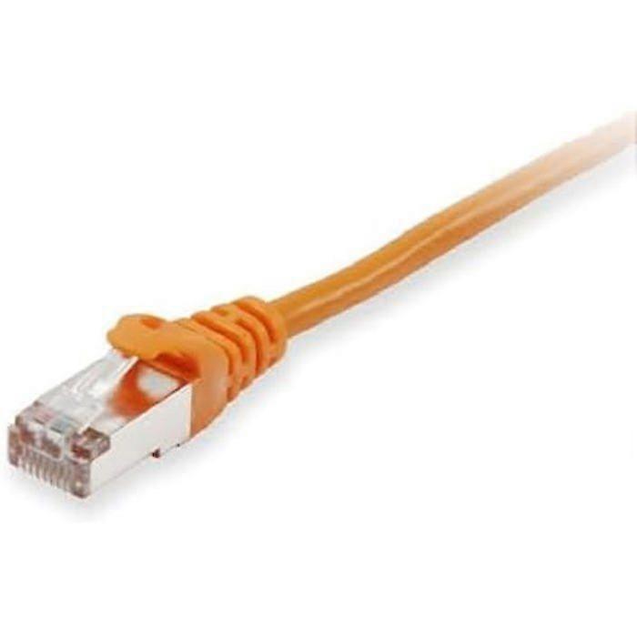 Cat.6A S/FTP Patch Cable - EQUIP - 1.5 m - Orange - 10 Gbit - EMI/RFI Shielding