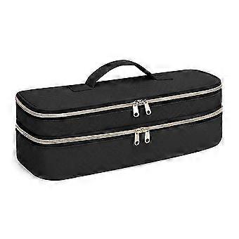 Carrying case for hair dryer / volumizer / styler, hair tools, insulated storage bag, organizer for hairdressers with dividers