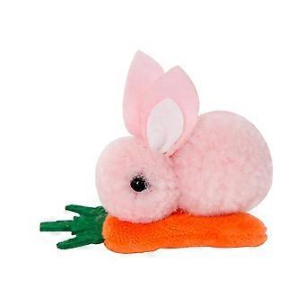 Haarspangen mit Osterhasenmotiv, flauschig, für Kinder, ideal für Winter, Freizeit und Partys, rosa