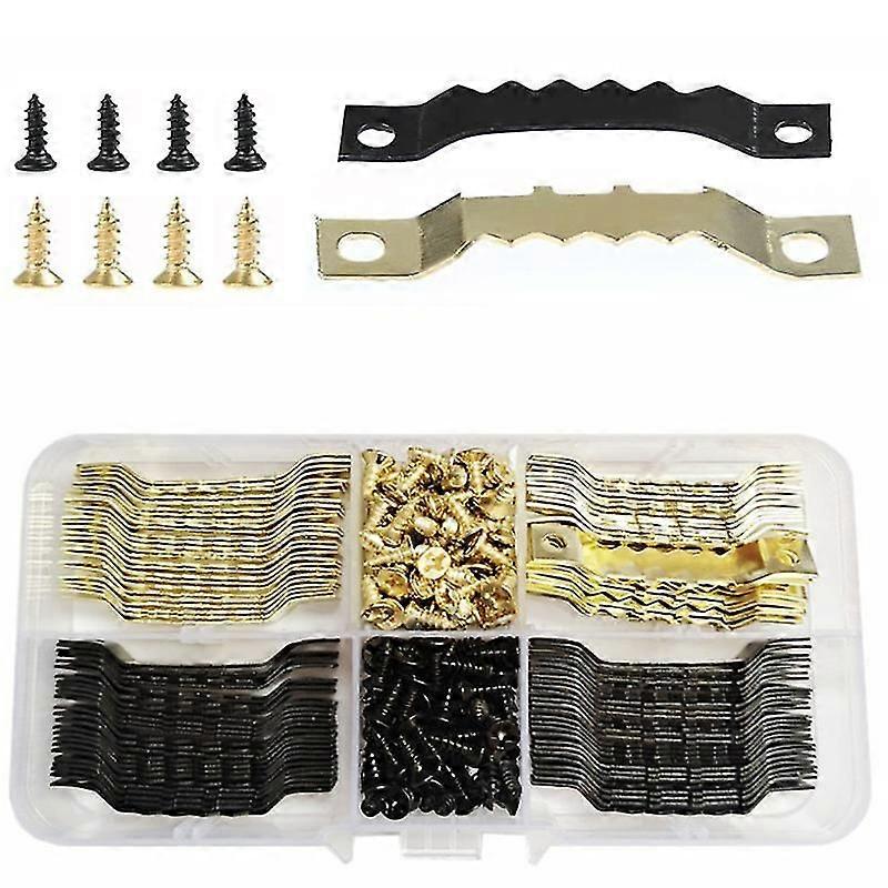 100 Two-coloured Serrated Hooks Hooks For Picture Frames Accessories For Picture Frames