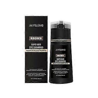 Jaysuing men's instant hair care shampoo natural brown coloring even color light fluffy hair soft