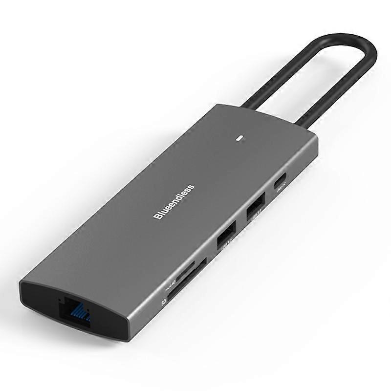 Blueendless Docking Station 9-in-1 Reading Card Gray