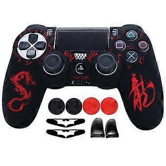 Laser Carving Silicone Soft Control Case For Ps4 Controller Skin Cases Gamepad Joystick Game Accessories Cover For Playstation 4 - Cases