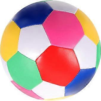 Mjuk fotboll för barn småbarn inomhus utomhus mini tyst fotboll 15 cm diameter flerfärgad mjuk barnfotbollsleksak