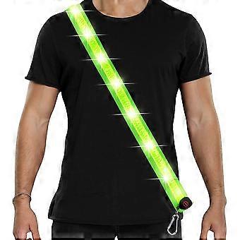 LED Reflective Running Belt, Rechargeable LED Reflective Belt, Luminous Safety Belt, Rechargeable Walking Equipment for Safety, LED Reflective Vest