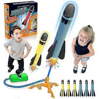 Brinquedos para meninos de 3-10 anos, lançador de brinquedos de foguete para crianças presentes para meninos de 3-12 anos Meninas brinquedos ao ar livre Brinquedos para meninos de 3 4 5 6 anos Brinquedos de jardim Stomp Toy R