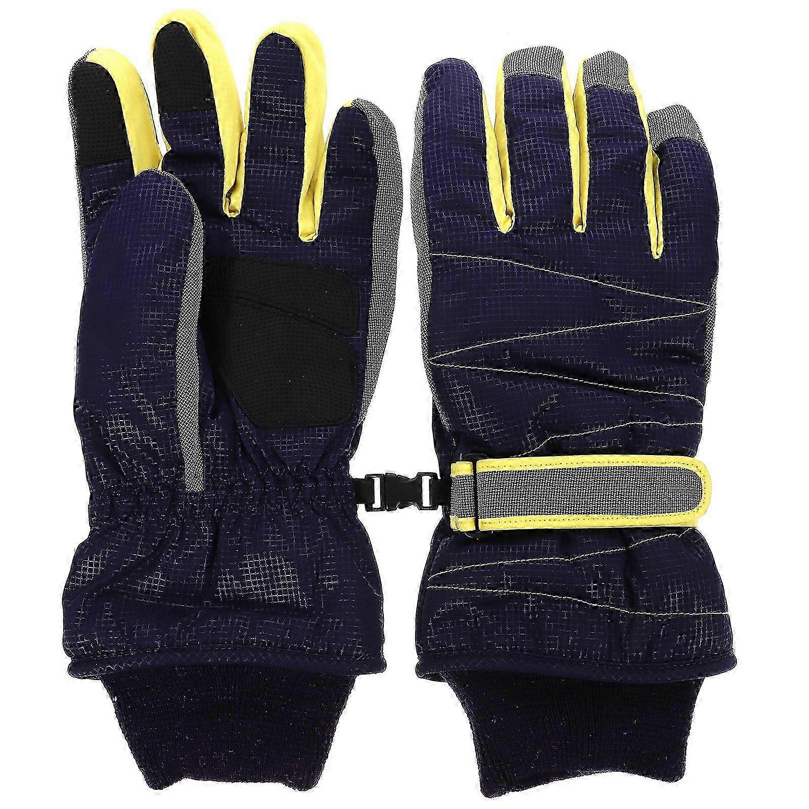 Waterproof Gloves with Long Cuff Cold Weather Gloves compatible with Winter 2Pcs Skiing
