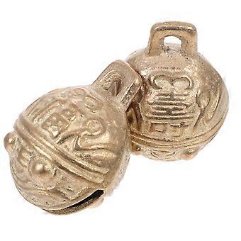 Pet Bell Copper Dog Bells for Decoration 2Pcs Portable Copper Bells