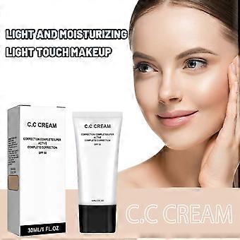 Prebase de maquillaje hidratante, corrector, iluminador, suave y de larga duración, base de maquillaje aislante, color natural, 30 ml